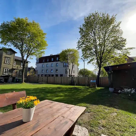 Garden Next To Telliskivi & Old Town Tallinn